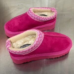Falls Creek Fuchsia Kids Slippers